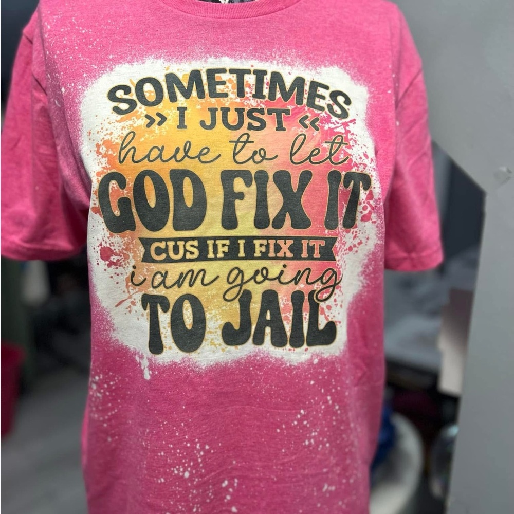 Pink Bleached T-Shirt